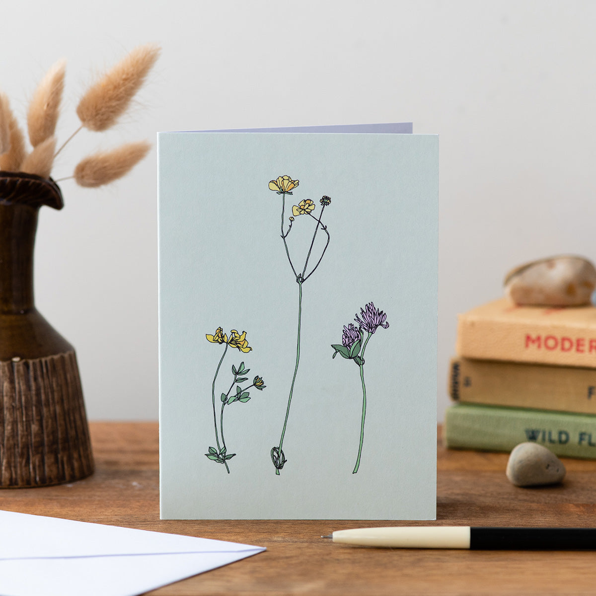 Birdsfoot, Buttercup, Clover - Card