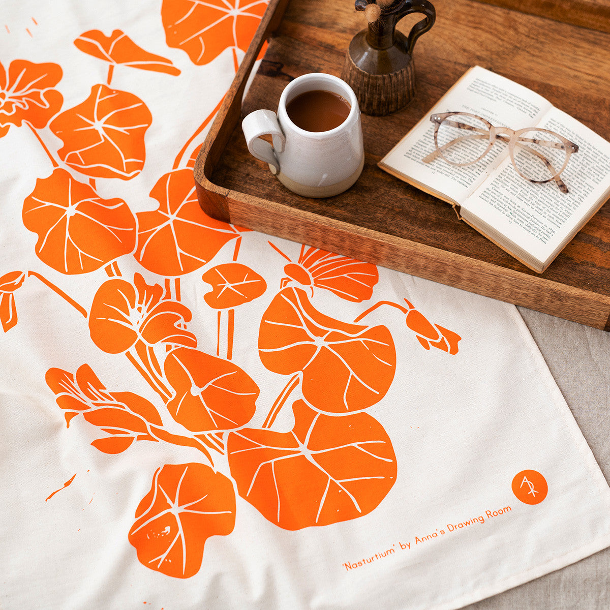 Nasturtium Tea Towel ls.jpg