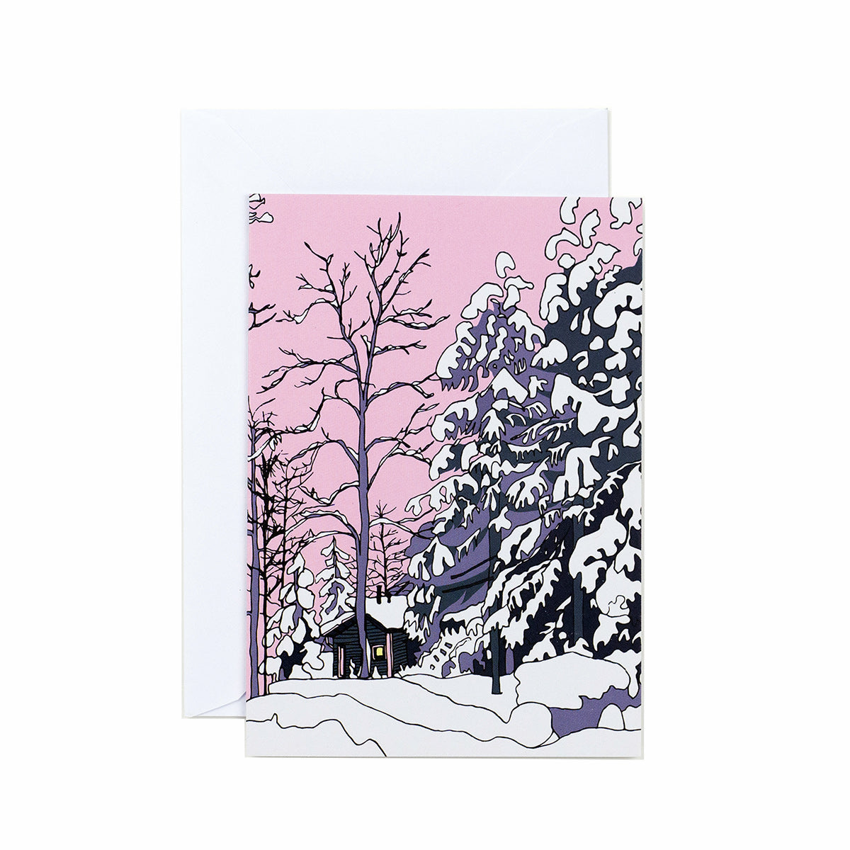 Pink Winter Sky - Card