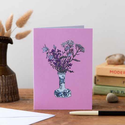 Some Wildflowers for You (Pink) - Card